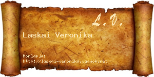 Laskai Veronika névjegykártya